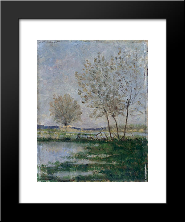 Flooded Meadows 20x24 Black Modern Wood Framed Art Print Poster by Maufra, Maxime