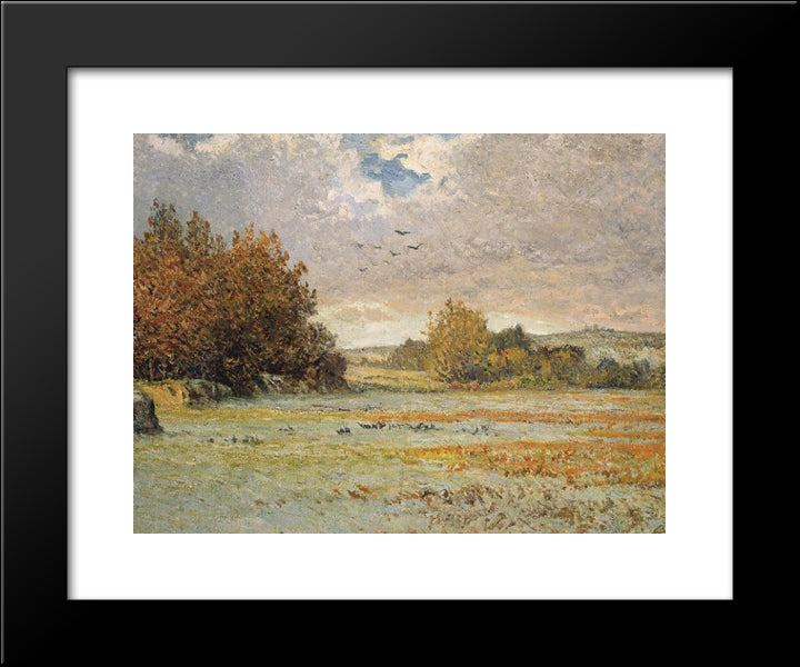 Frost At Morgat 20x24 Black Modern Wood Framed Art Print Poster by Maufra, Maxime