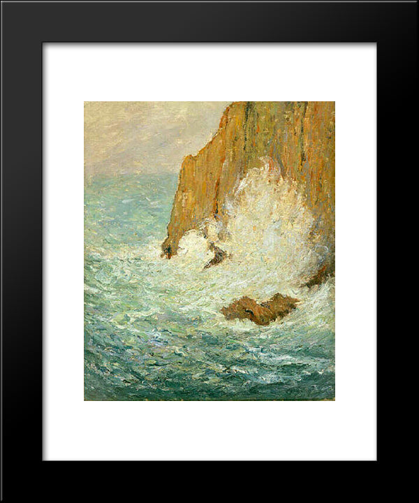 Great Sea 20x24 Black Modern Wood Framed Art Print Poster by Maufra, Maxime