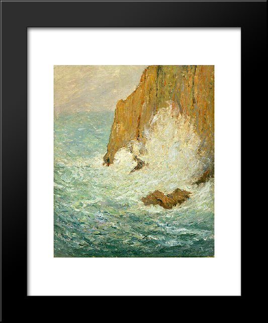 Great Sea 20x24 Black Modern Wood Framed Art Print Poster by Maufra, Maxime