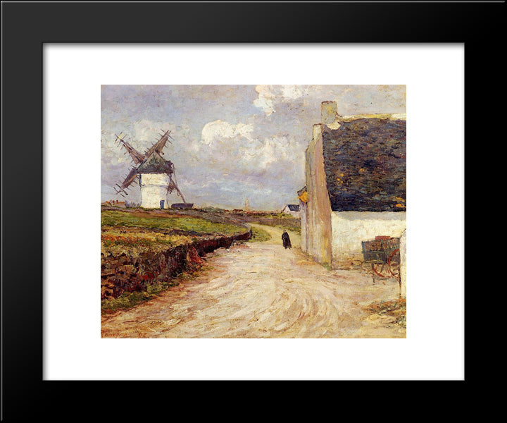 Near The Mill 20x24 Black Modern Wood Framed Art Print Poster by Maufra, Maxime