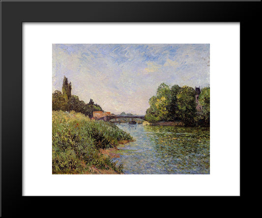 Powdery Sunshine 20x24 Black Modern Wood Framed Art Print Poster by Maufra, Maxime