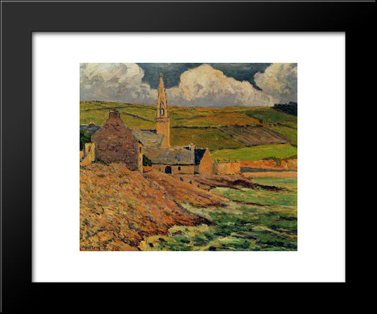 Saint Michel'S Church 20x24 Black Modern Wood Framed Art Print Poster by Maufra, Maxime