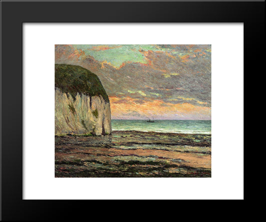 Sunset 20x24 Black Modern Wood Framed Art Print Poster by Maufra, Maxime