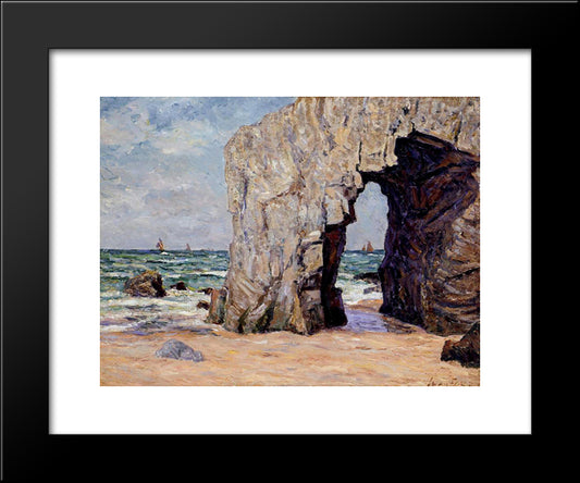 The Ark Of Port Blanc, The Isle Of Presq Quiberon 20x24 Black Modern Wood Framed Art Print Poster by Maufra, Maxime