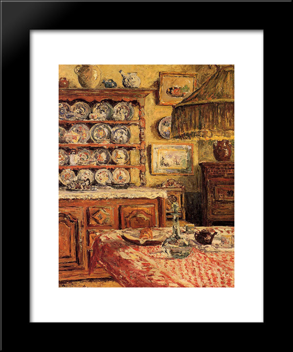 The Dining Room After Lunch 20x24 Black Modern Wood Framed Art Print Poster by Maufra, Maxime