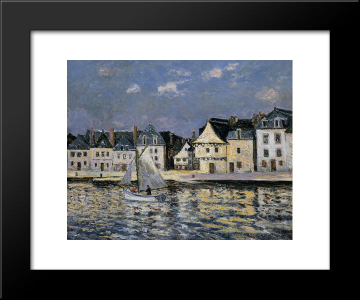 The Port Of Saint Goustan 20x24 Black Modern Wood Framed Art Print Poster by Maufra, Maxime