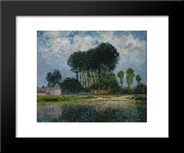 The River 20x24 Black Modern Wood Framed Art Print Poster by Maufra, Maxime