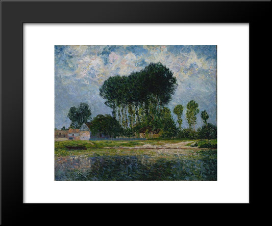 The River 20x24 Black Modern Wood Framed Art Print Poster by Maufra, Maxime