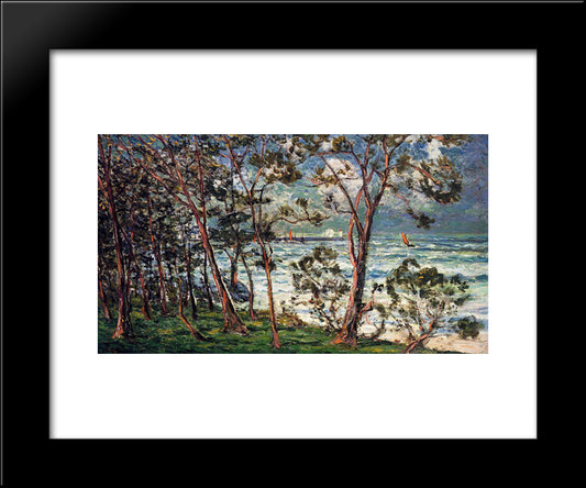 The Shore At Duarnenez 20x24 Black Modern Wood Framed Art Print Poster by Maufra, Maxime