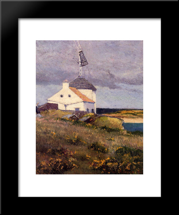 The Signal Tower 20x24 Black Modern Wood Framed Art Print Poster by Maufra, Maxime