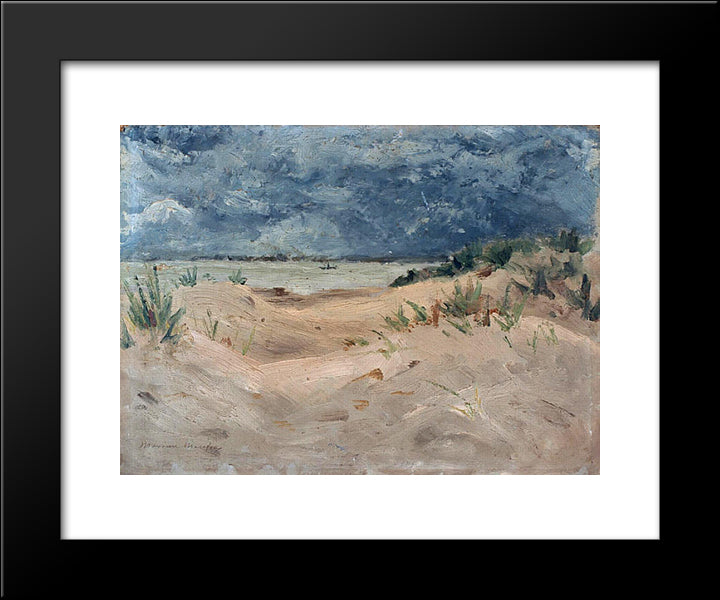 Waterloo De New-Brighton 20x24 Black Modern Wood Framed Art Print Poster by Maufra, Maxime