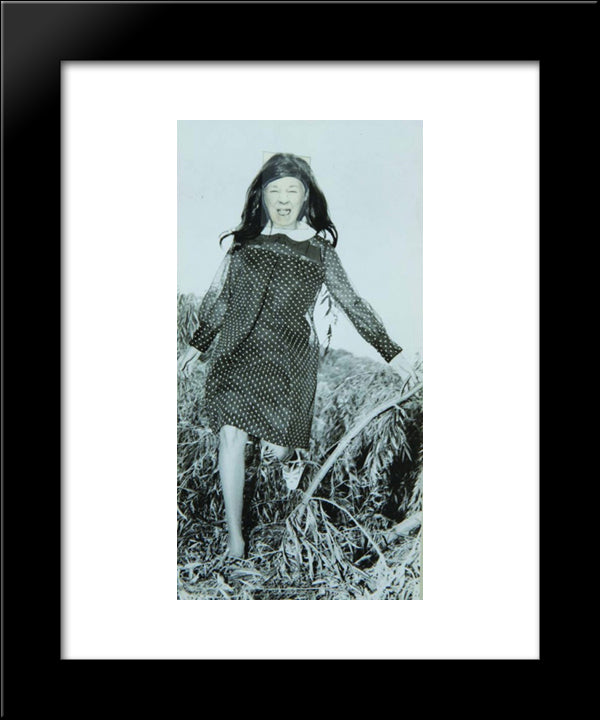 Ridiculous Portrait (Polka Dot Dress) 20x24 Black Modern Wood Framed Art Print Poster by Wilson, May