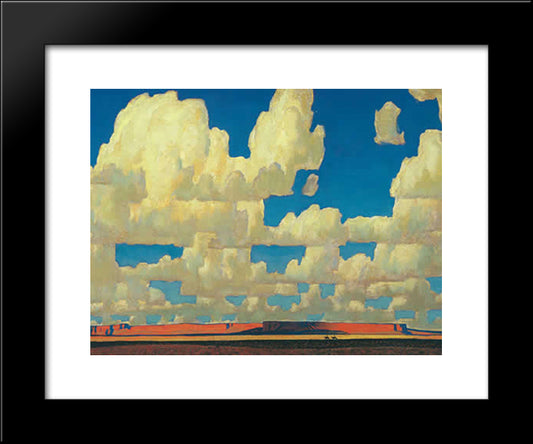 Cloud World 20x24 Black Modern Wood Framed Art Print Poster by Maynard Dixon