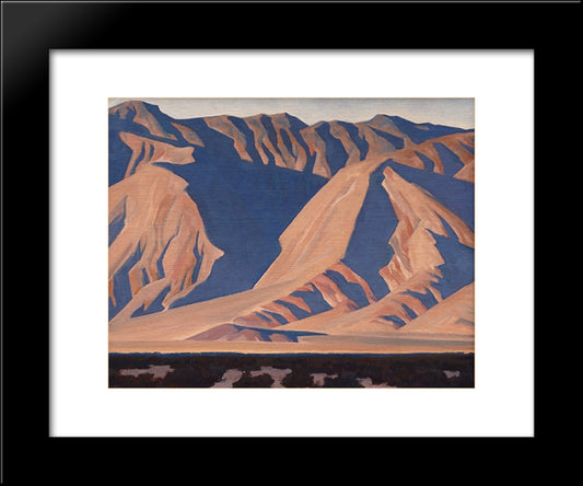 Inyo Mountains 20x24 Black Modern Wood Framed Art Print Poster by Maynard Dixon