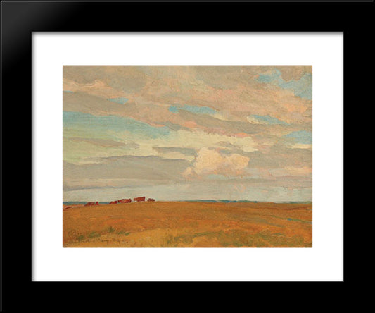 Prairie, Sand Hill Camp, May 1921 20x24 Black Modern Wood Framed Art Print Poster by Maynard Dixon