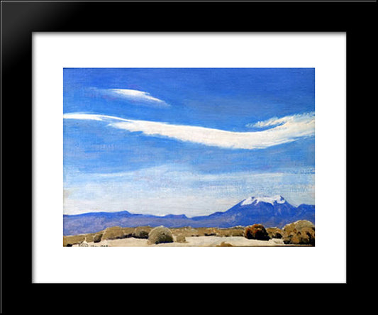 The Cloud, Coachella Valley, California 20x24 Black Modern Wood Framed Art Print Poster by Maynard Dixon