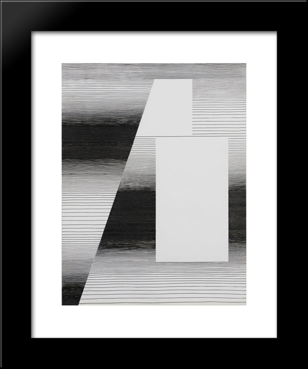 Architecture 20x24 Black Modern Wood Framed Art Print Poster by Seuphor, Michel