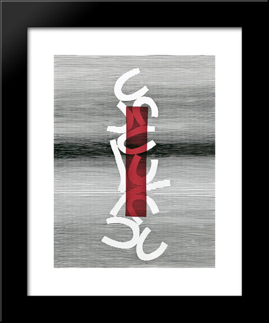 Enseigne Pour Un Marechal Ferrant 20x24 Black Modern Wood Framed Art Print Poster by Seuphor, Michel