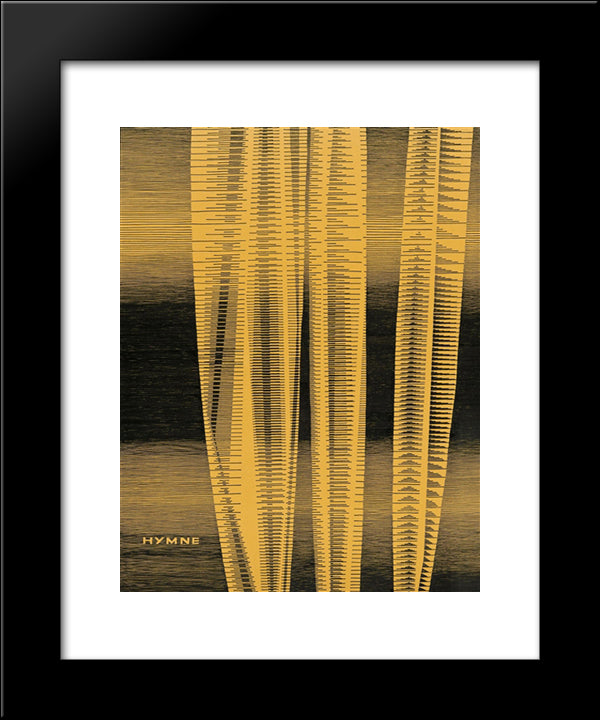 Hymne 20x24 Black Modern Wood Framed Art Print Poster by Seuphor, Michel