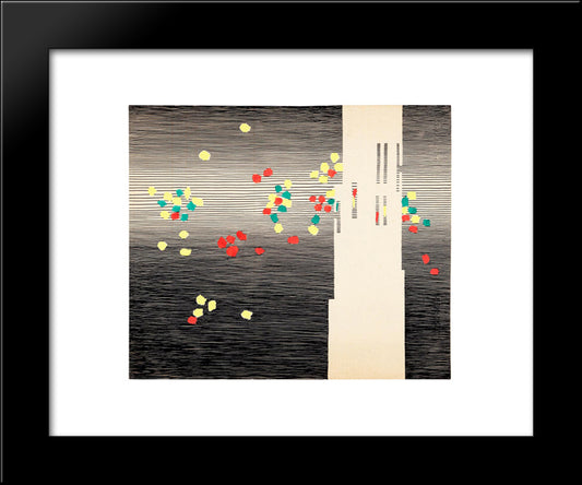 Le Carillon Des Flandres 20x24 Black Modern Wood Framed Art Print Poster by Seuphor, Michel