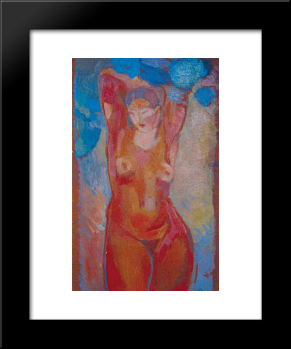Nude 20x24 Black Modern Wood Framed Art Print Poster by Simonidy, Michel