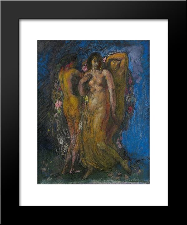The Three Graces 20x24 Black Modern Wood Framed Art Print Poster by Simonidy, Michel