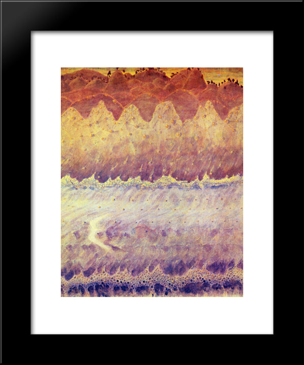 Allegro (Sonata Of The Sea) 20x24 Black Modern Wood Framed Art Print Poster by Ciurlionis, Mikalojus