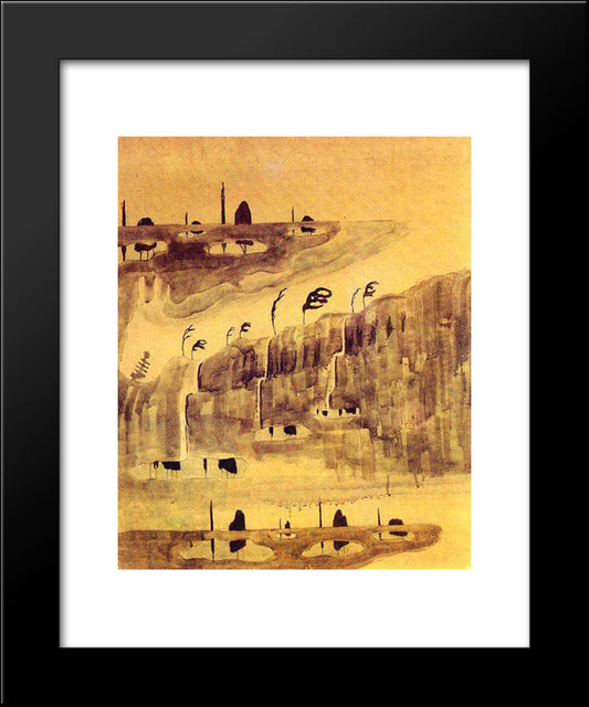 Allegro (Sonata Of The Spring) 20x24 Black Modern Wood Framed Art Print Poster by Ciurlionis, Mikalojus