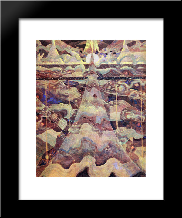 Allegro (Sonata Of The Stars) 20x24 Black Modern Wood Framed Art Print Poster by Ciurlionis, Mikalojus