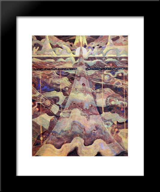 Allegro (Sonata Of The Stars) 20x24 Black Modern Wood Framed Art Print Poster by Ciurlionis, Mikalojus