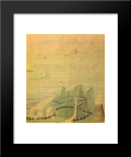 Allegro (Sonata Of The Sumer) 20x24 Black Modern Wood Framed Art Print Poster by Ciurlionis, Mikalojus