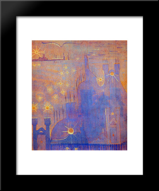 Allegro (Sonata Of The Sun) 20x24 Black Modern Wood Framed Art Print Poster by Ciurlionis, Mikalojus