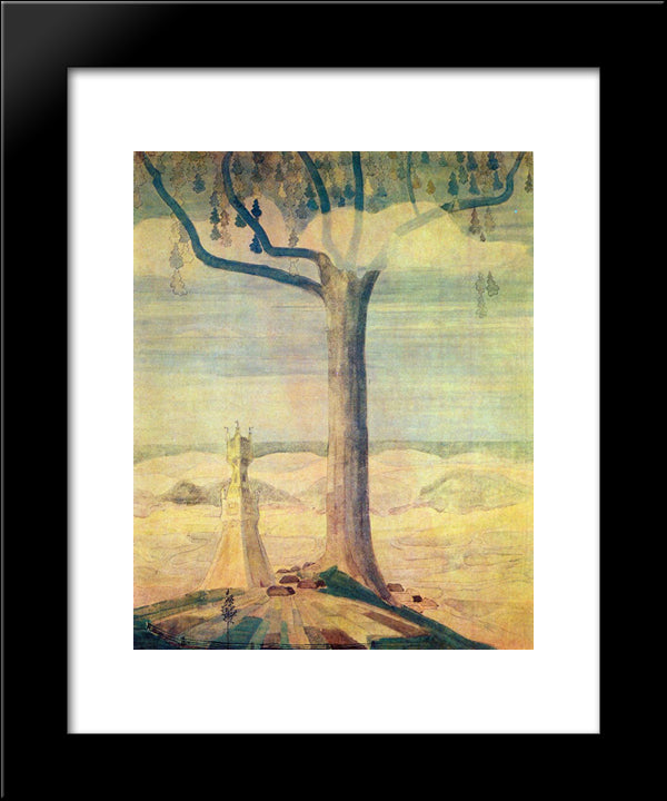 Andante (Sonata Of The Summer) 20x24 Black Modern Wood Framed Art Print Poster by Ciurlionis, Mikalojus