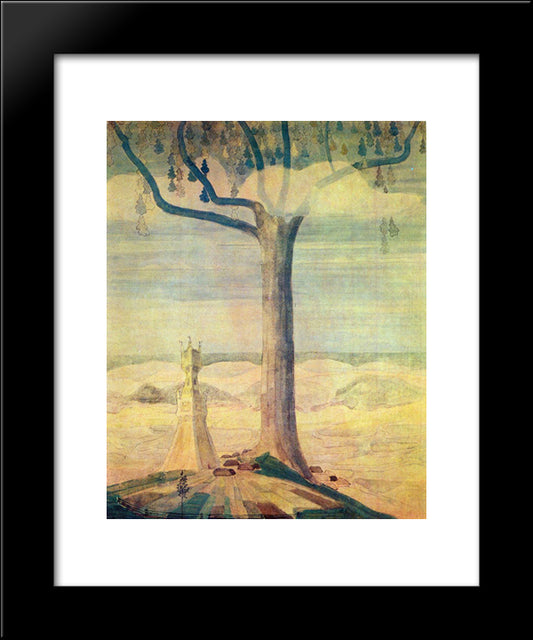 Andante (Sonata Of The Summer) 20x24 Black Modern Wood Framed Art Print Poster by Ciurlionis, Mikalojus