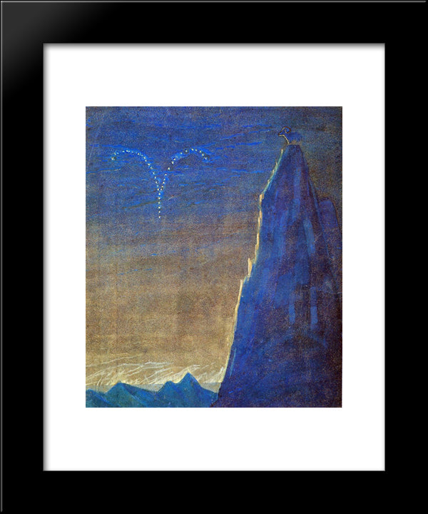 Aries 20x24 Black Modern Wood Framed Art Print Poster by Ciurlionis, Mikalojus