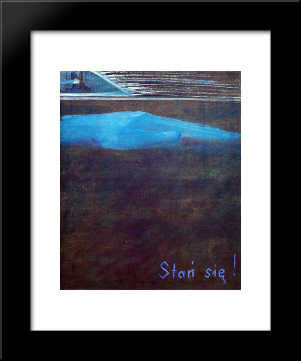 Creation Of The World I 20x24 Black Modern Wood Framed Art Print Poster by Ciurlionis, Mikalojus