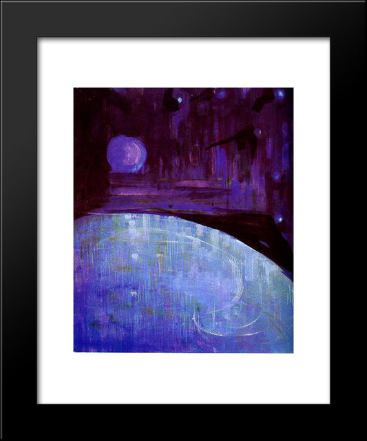 Creation Of The World Iii 20x24 Black Modern Wood Framed Art Print Poster by Ciurlionis, Mikalojus
