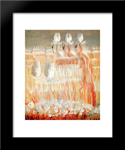 Creation Of The World Viii 20x24 Black Modern Wood Framed Art Print Poster by Ciurlionis, Mikalojus