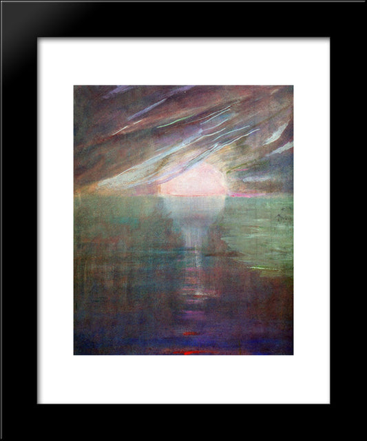 Creation Of The World Xiii 20x24 Black Modern Wood Framed Art Print Poster by Ciurlionis, Mikalojus