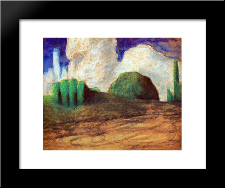 Day 20x24 Black Modern Wood Framed Art Print Poster by Ciurlionis, Mikalojus