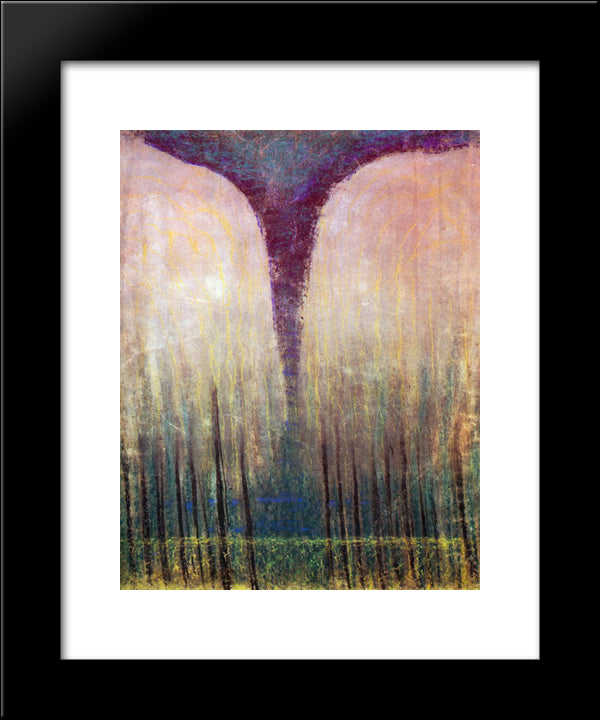 Deluge (Iii) 20x24 Black Modern Wood Framed Art Print Poster by Ciurlionis, Mikalojus