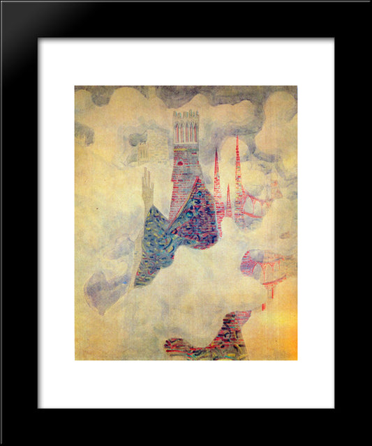 Finale (Sonata Of The Sumer) 20x24 Black Modern Wood Framed Art Print Poster by Ciurlionis, Mikalojus