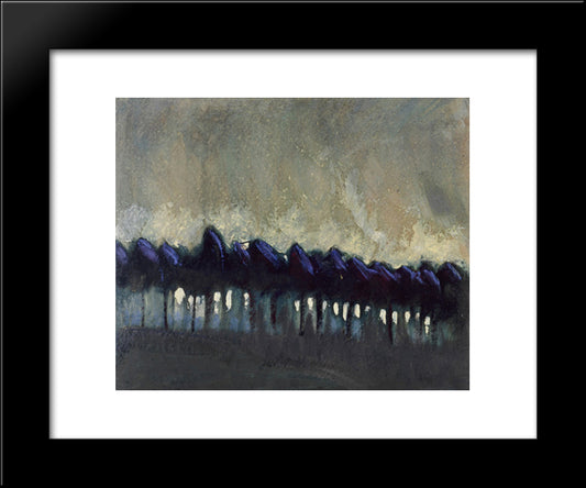Forest 20x24 Black Modern Wood Framed Art Print Poster by Ciurlionis, Mikalojus
