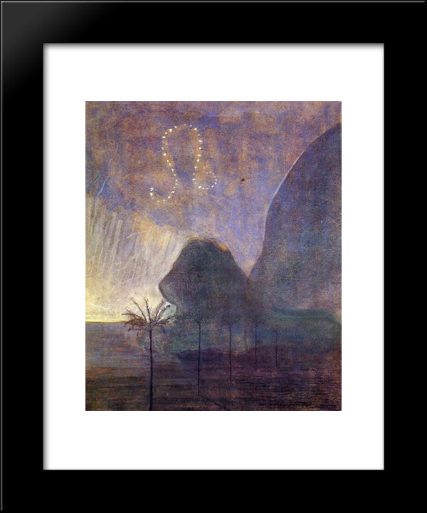 Leo 20x24 Black Modern Wood Framed Art Print Poster by Ciurlionis, Mikalojus