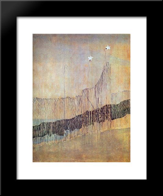 My Road (Ii) 20x24 Black Modern Wood Framed Art Print Poster by Ciurlionis, Mikalojus