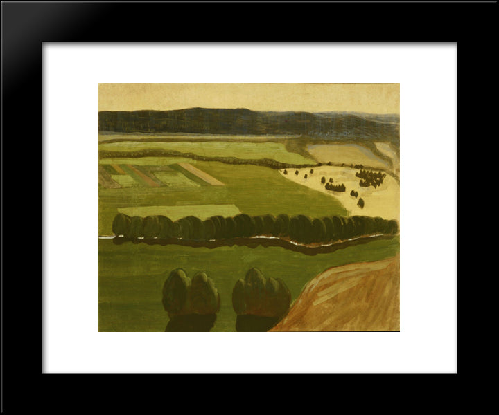 Raigardas (Iii) 20x24 Black Modern Wood Framed Art Print Poster by Ciurlionis, Mikalojus