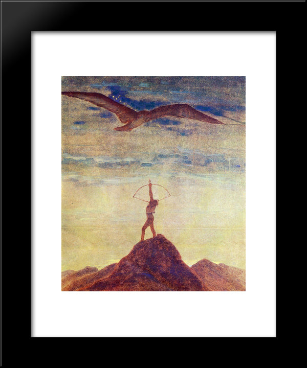 Sagittarius 20x24 Black Modern Wood Framed Art Print Poster by Ciurlionis, Mikalojus