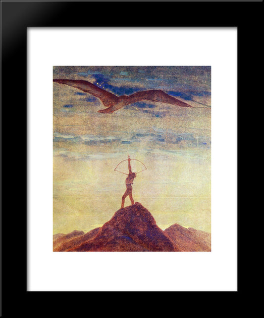 Sagittarius 20x24 Black Modern Wood Framed Art Print Poster by Ciurlionis, Mikalojus