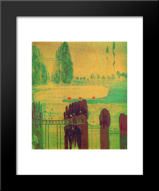 Scherzo (Sonata Of The Sun) 20x24 Black Modern Wood Framed Art Print Poster by Ciurlionis, Mikalojus